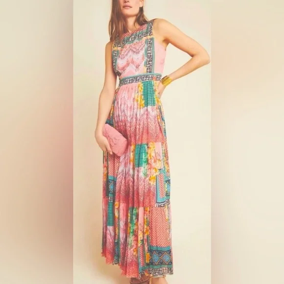 Anthropologie Bhanuni by Jyoti Alessandra Maxi Dress Size 10 - Picture 3 of 11